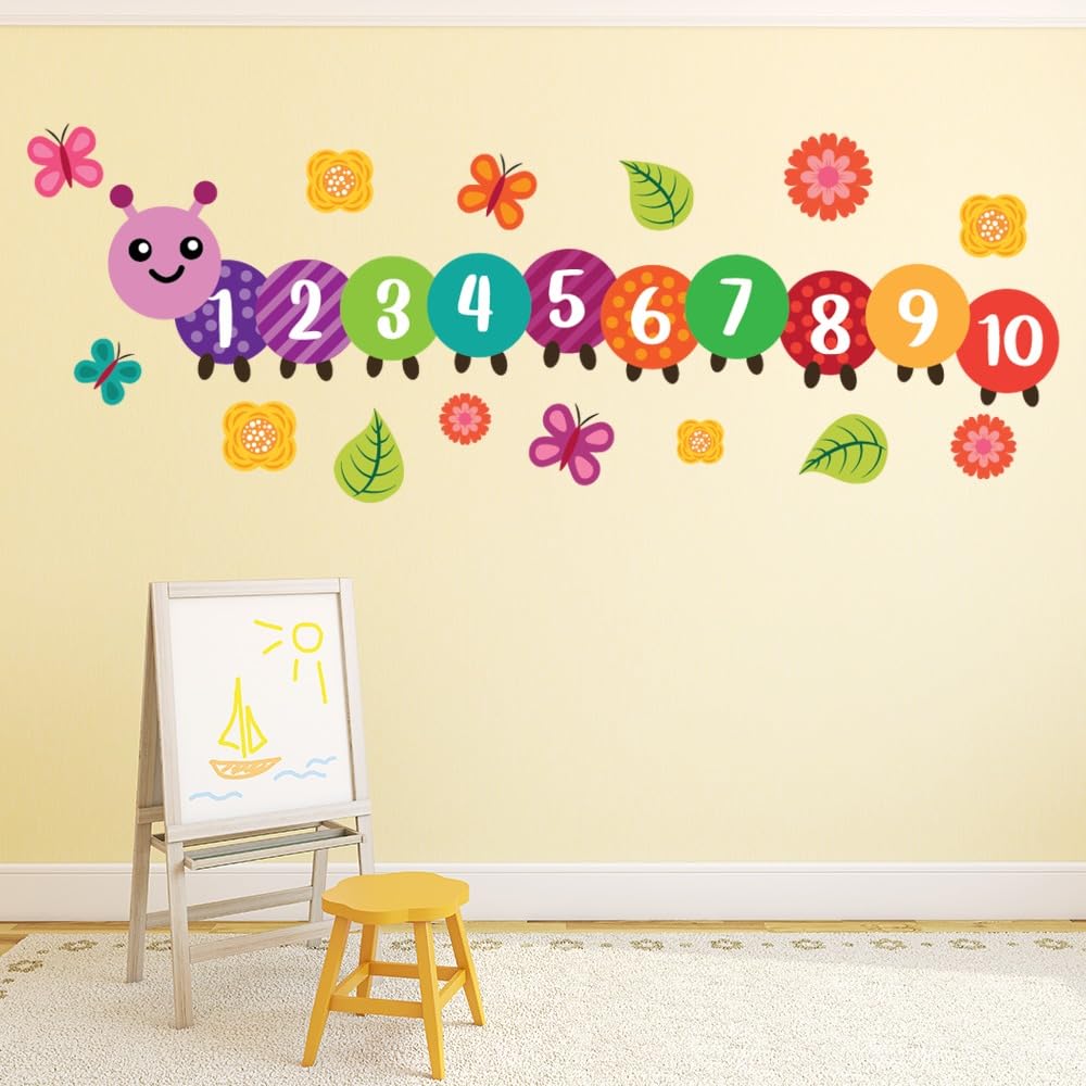 Educational Wall Stickers for Kids Room & Nursery – Fun Learning Decor for Playgroup, Preschool & Kindergarten
