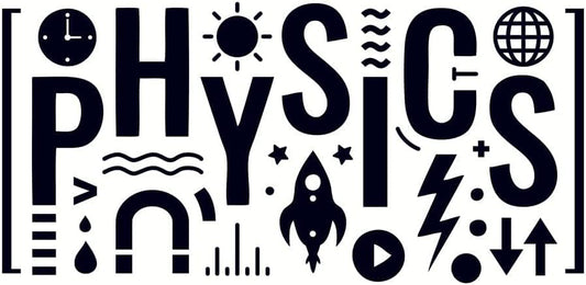 Educational Wall Stickers for Library, School Labs & Classrooms – Learning Decor with Motivational Quotes, Science, Math & Reading Themes – Removable Vinyl Decals (Physics, Small)