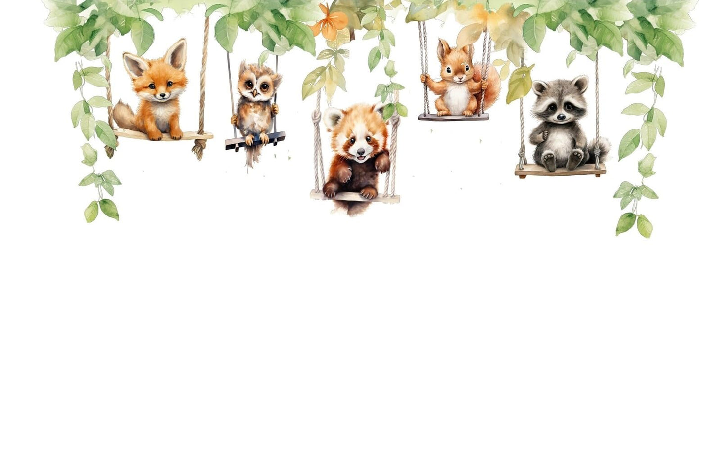 Jungle Theme Wall Sticker for Kids Room Decor – Fun Animal Growth Chart with Giraffe, Elephant, Tiger, Panda, and More – Peel & Stick Removable Nursery Wall Decal (G, Small)